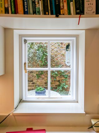 Single Casement Window with WindowSkin fitted to reduce draught and cold
