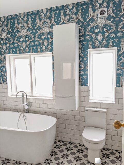 Three bathroom casement windows with WindowSkins magnetic secondary glazing installed