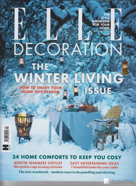 Elle Decoration Magazine Cover featuring WindowSkins