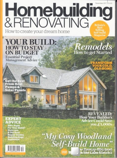 Homebuilding &amp; Renovating magazine cover featuring WindowSkins secondary glazing