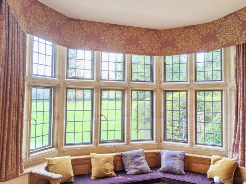 Period stone mullion windows with secondary double glazing installed