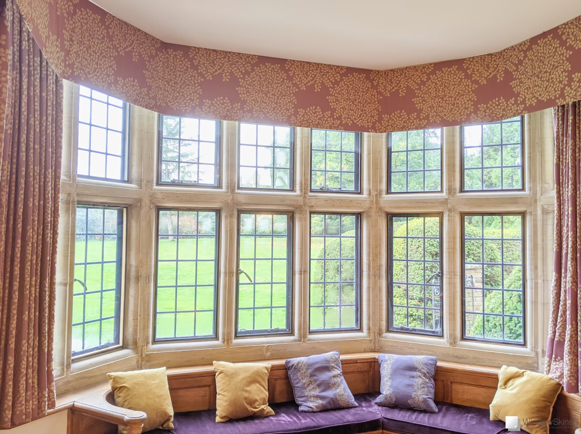 Period stone mullion windows with secondary double glazing installed