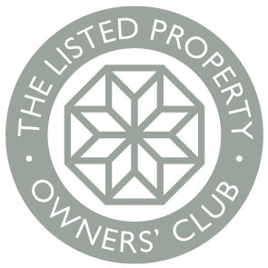 Listed Property Owners’ Club logo with geometric eight-pointed star emblem in a circular badge.